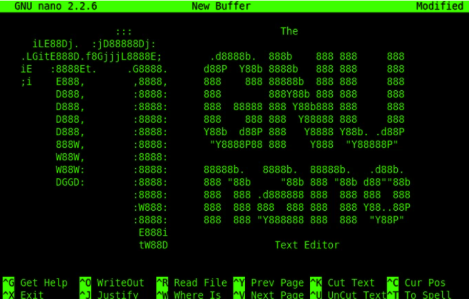 That Friendly Text Editor: Nano